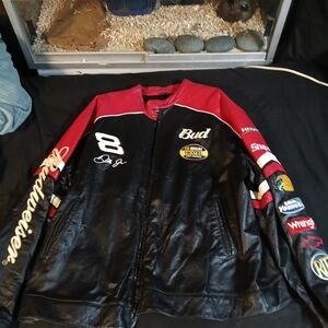 Wilsons Leather Black and Red Racing Jacket